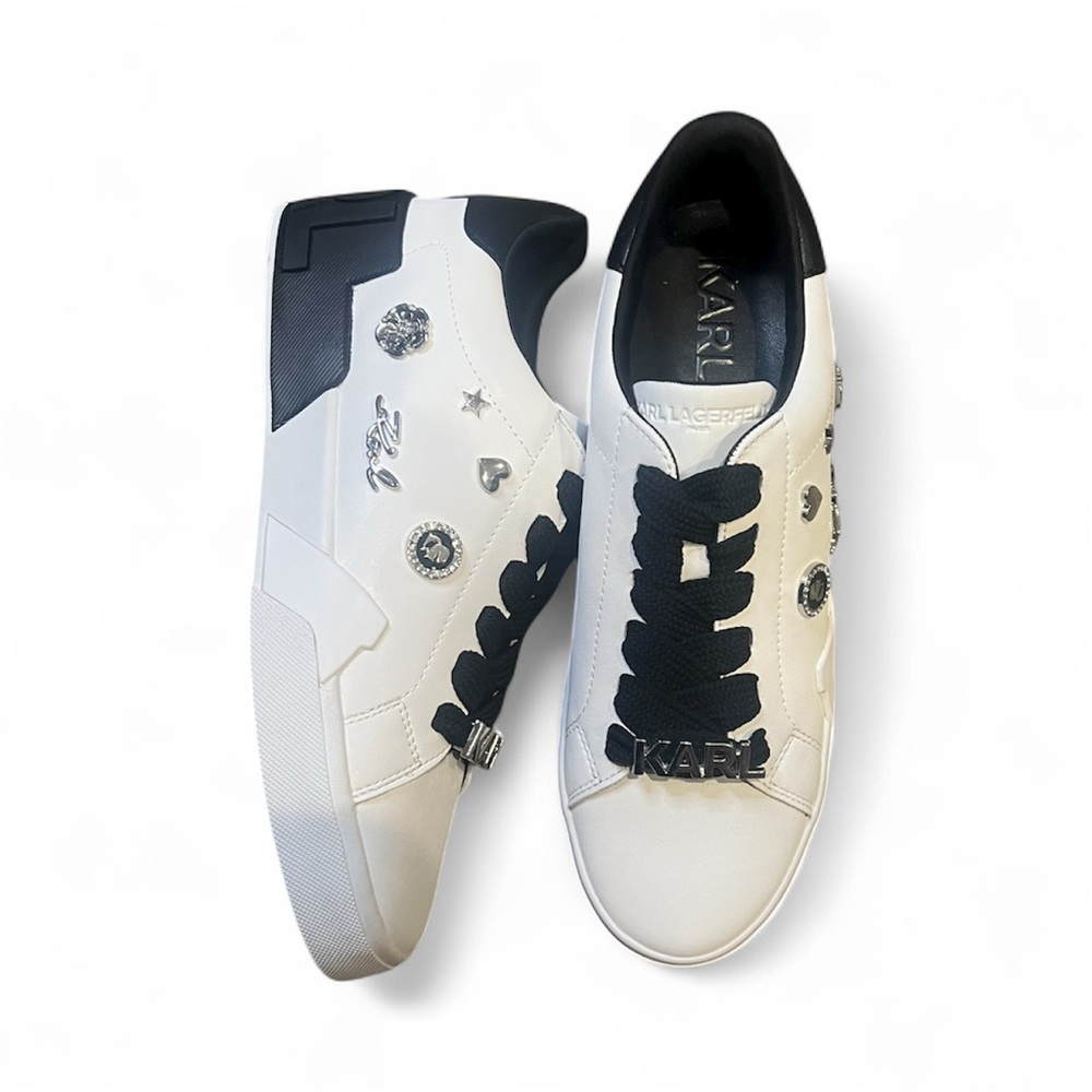 BNWT Karl Lagerfeld Paris Mavise Pins Women’s Sneakers Shoes New